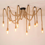 Wrenalia Hemp Rope Chandelier-Moonnatur