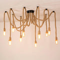 Wrenalia Hemp Rope Chandelier-Moonnatur