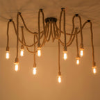 Wrenalia Hemp Rope Chandelier-Moonnatur