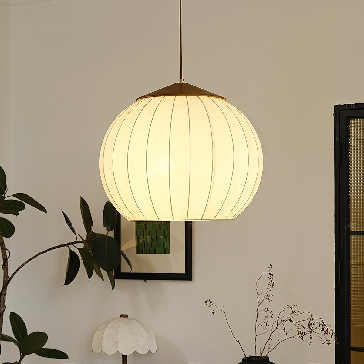 Yrenelle Fabric Pendant Lamp-Moonnatur