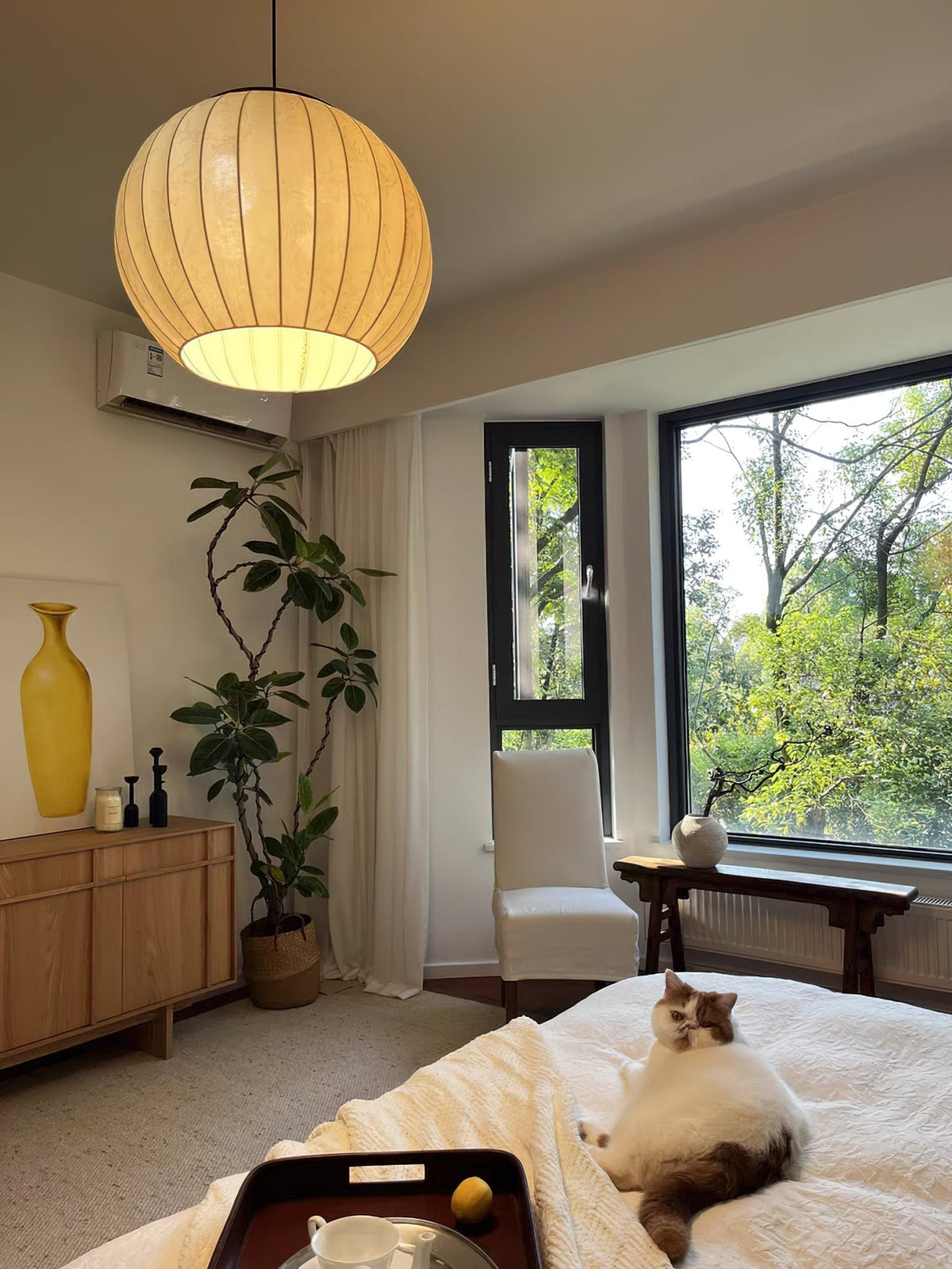 Yrenelle Fabric Pendant Lamp-Moonnatur
