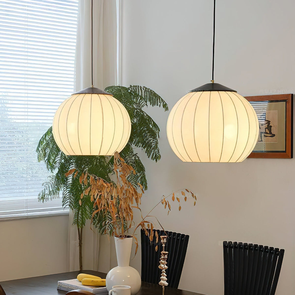 Yrenelle Fabric Pendant Lamp-Moonnatur