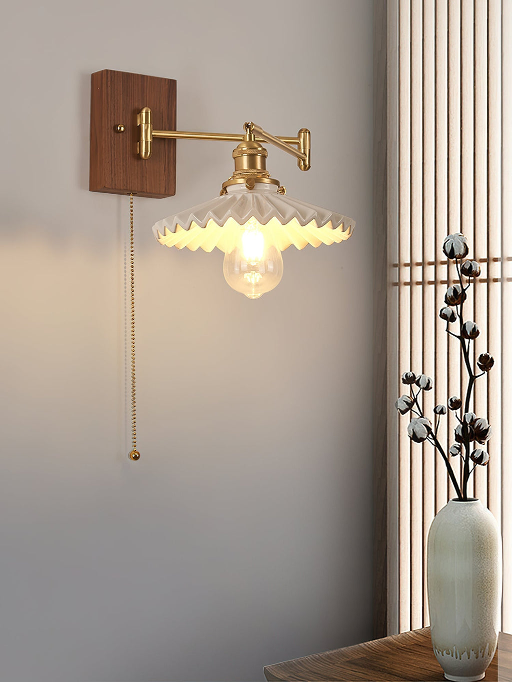 Sorenune Wood Wall Light-Moonnatur