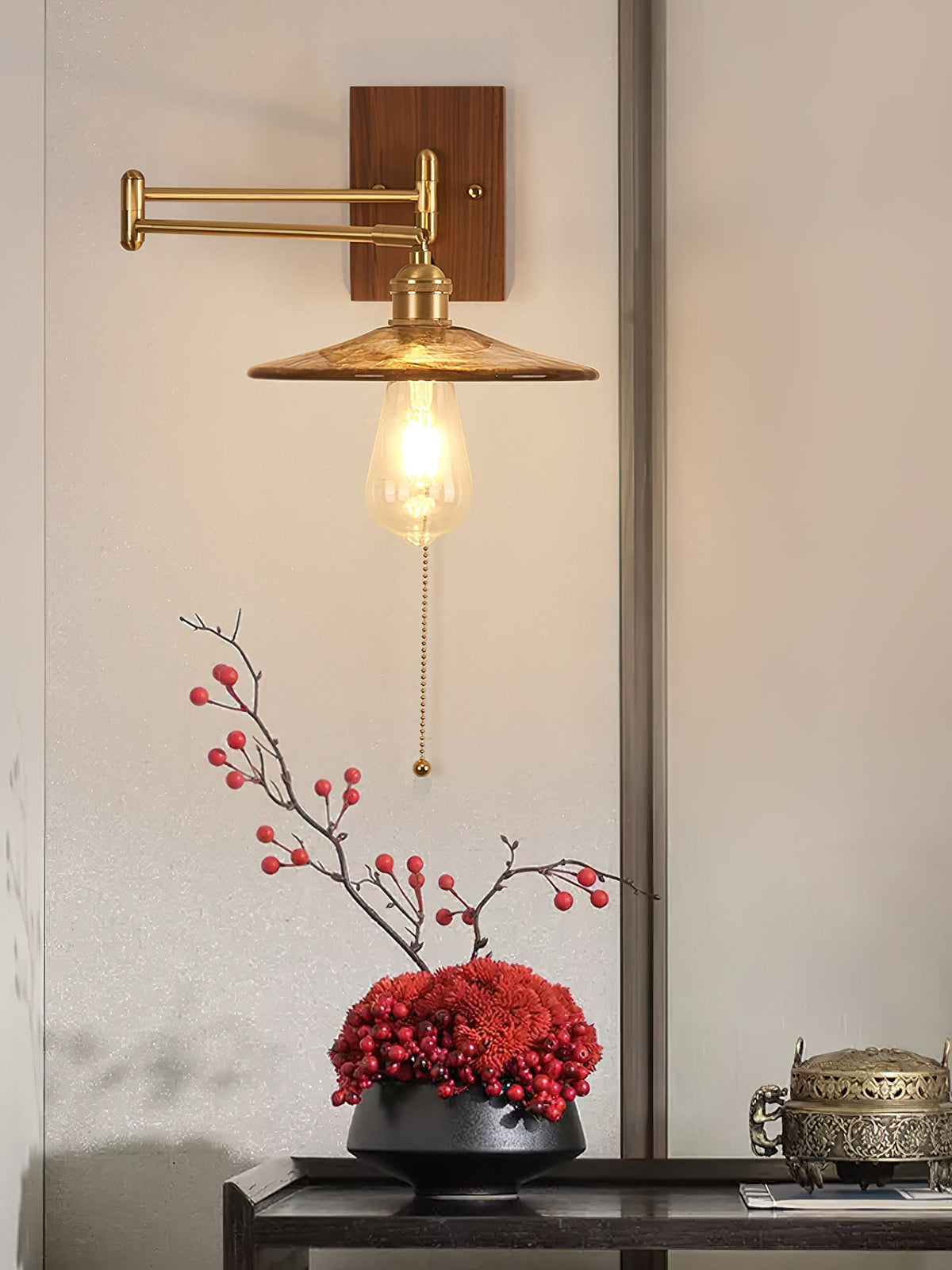 Sorenune Wood Wall Light-Moonnatur