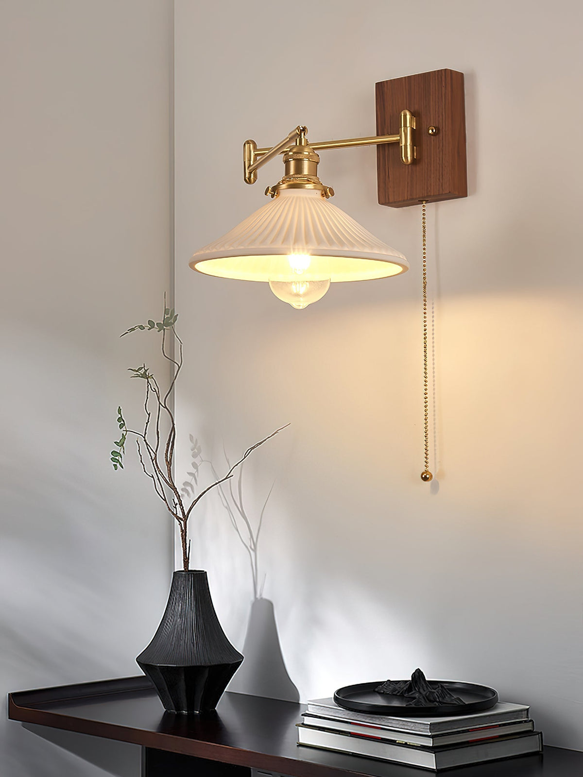 Sorenune Wood Wall Light-Moonnatur