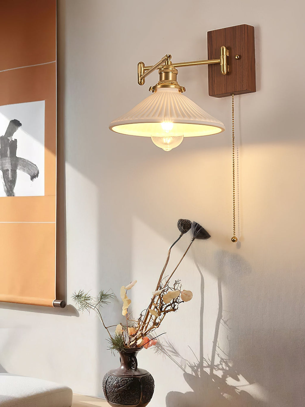 Sorenune Wood Wall Light-Moonnatur