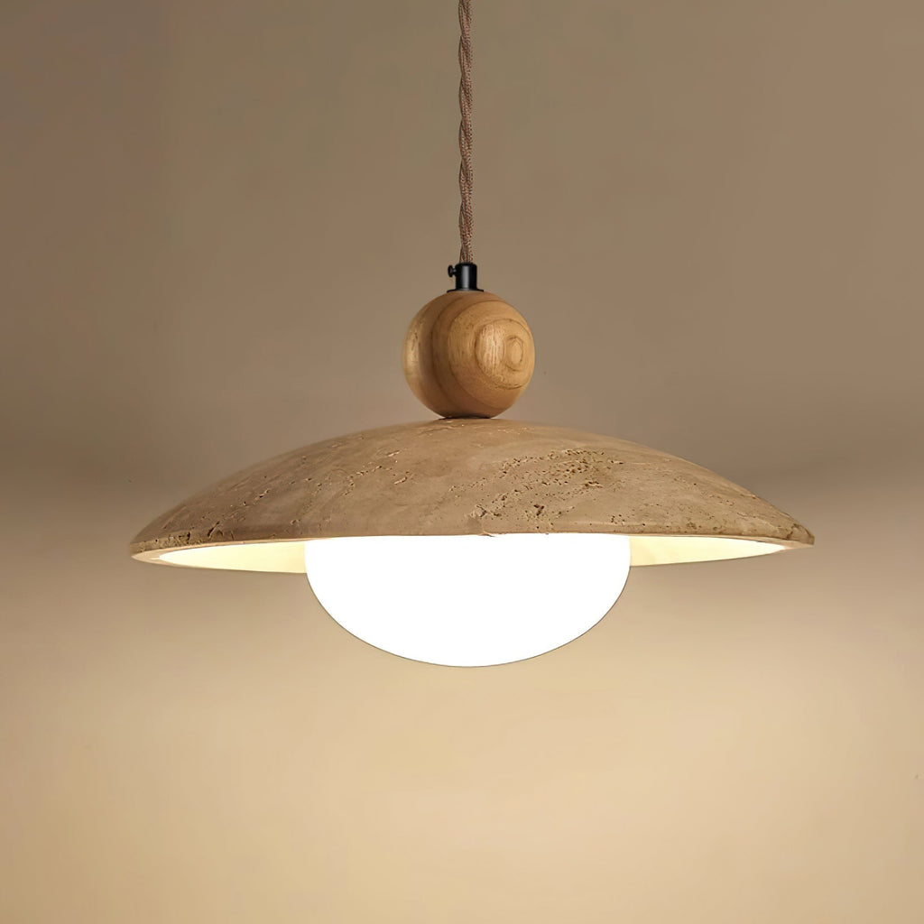 Abercove Travertine Pendant Light-Moonnatur