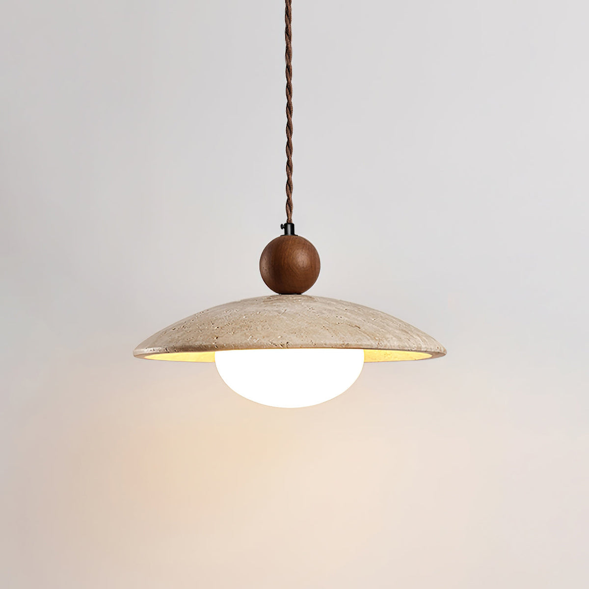Abercove Travertine Pendant Light-Moonnatur