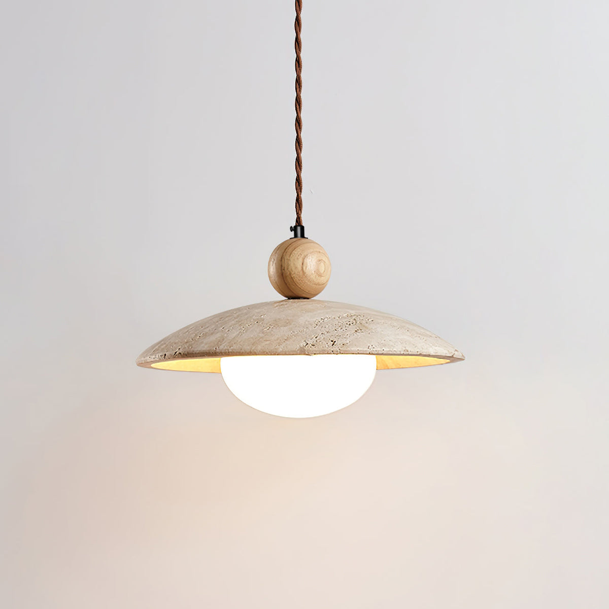 Abercove Travertine Pendant Light-Moonnatur