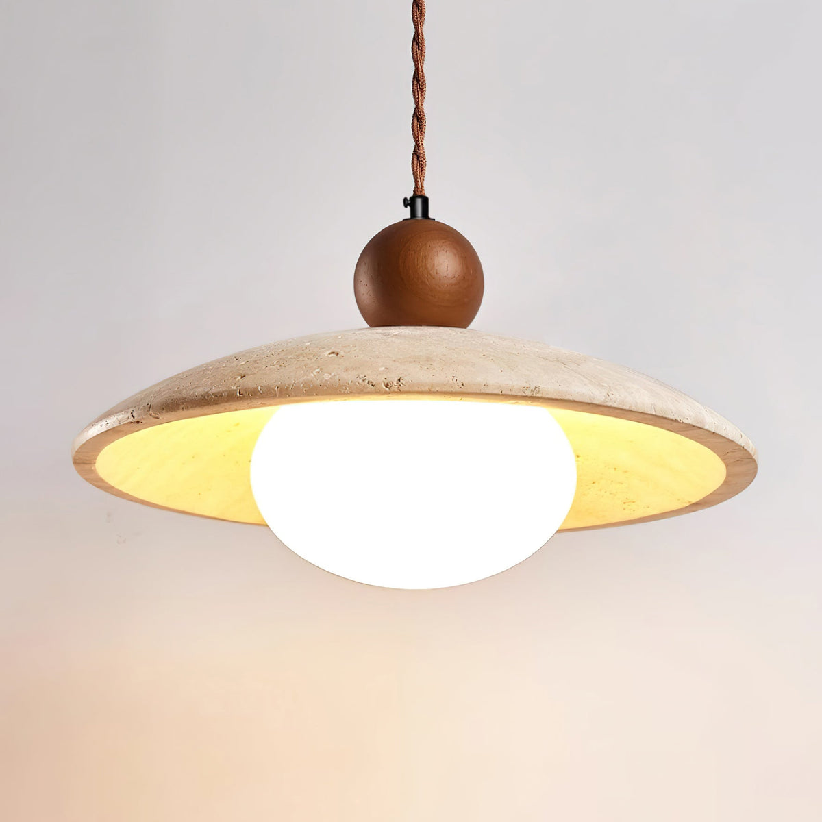 Abercove Travertine Pendant Light-Moonnatur