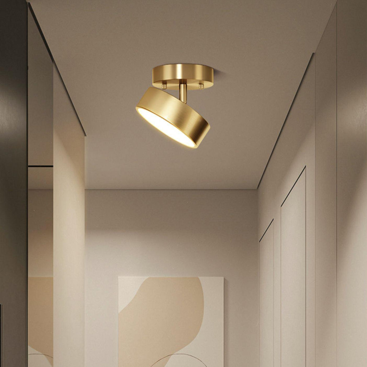 Florune Brass Ceiling Light-Moonnatur