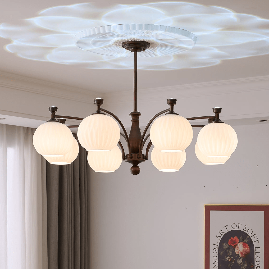 Seldeniel Glass Chandelier-Moonnatur