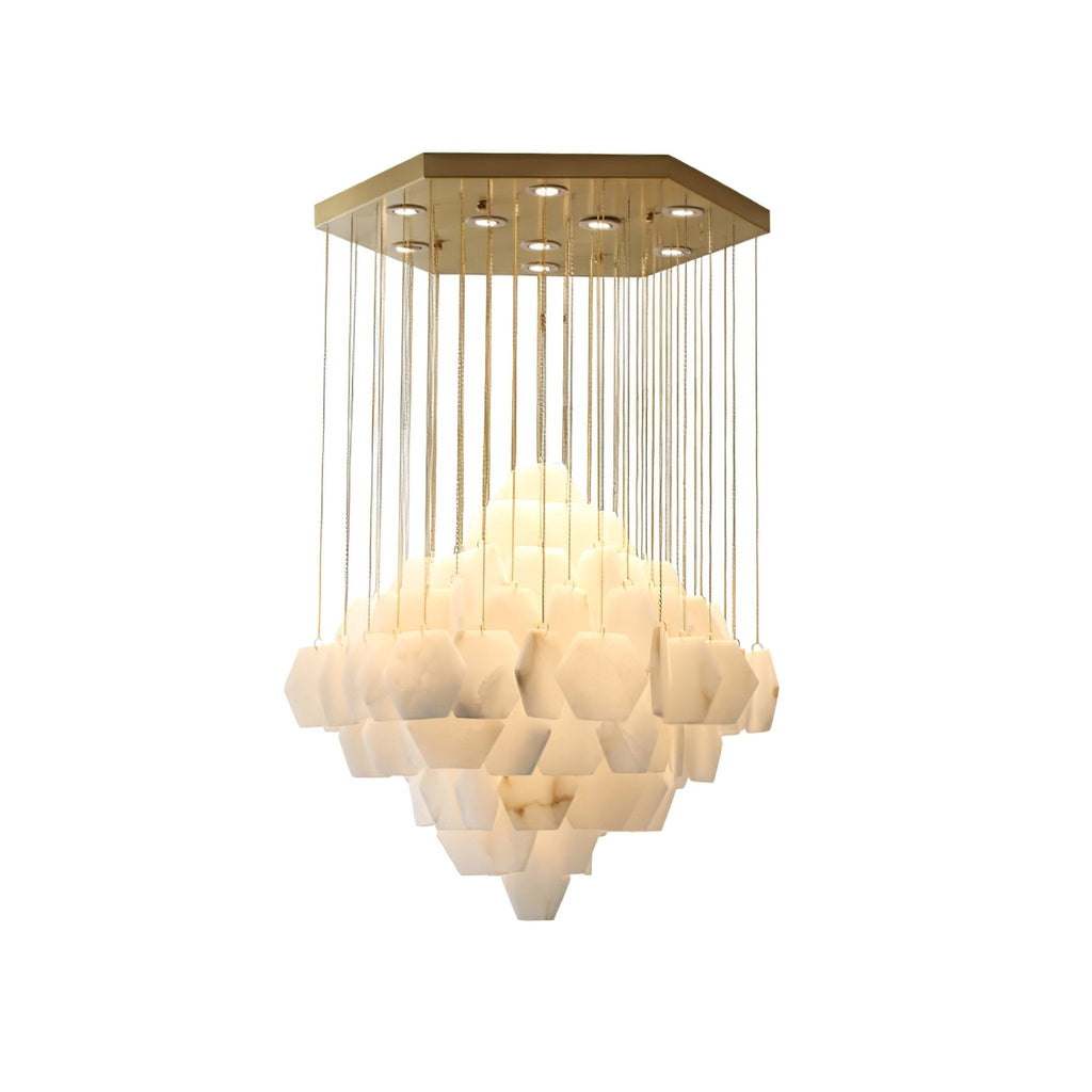Wenrelwick Alabaster Chandelier-Moonnatur
