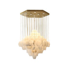 Wenrelwick Alabaster Chandelier-Moonnatur