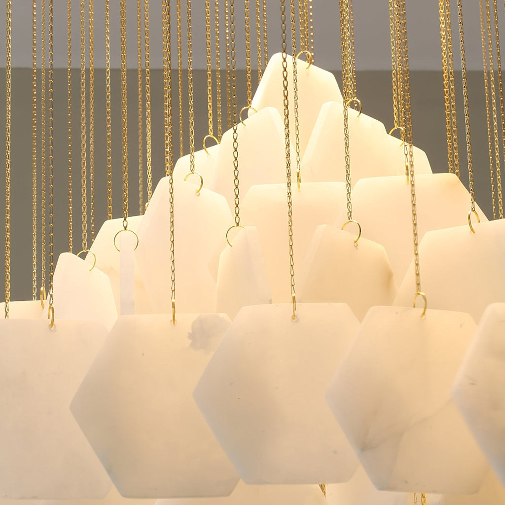 Wenrelwick Alabaster Chandelier-Moonnatur