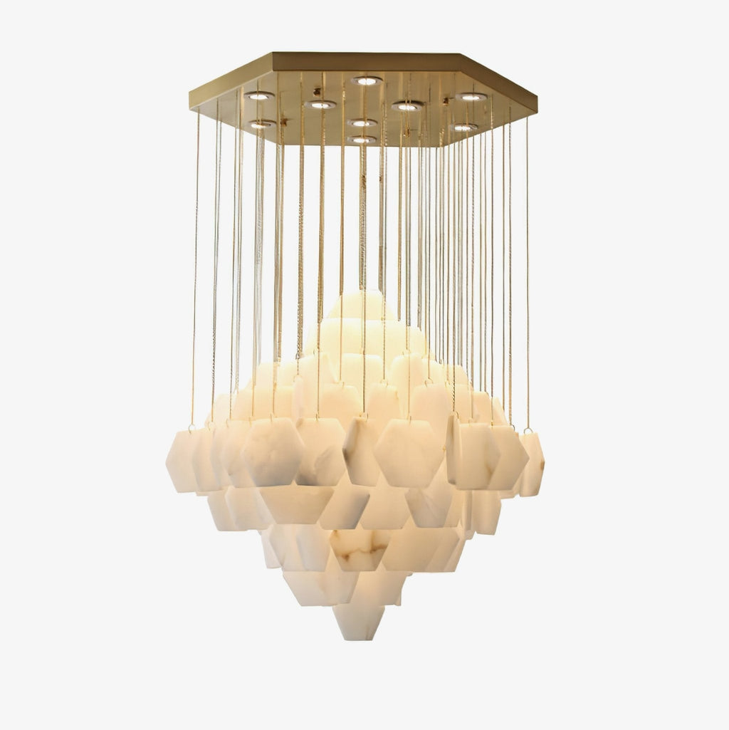 Wenrelwick Alabaster Chandelier-Moonnatur