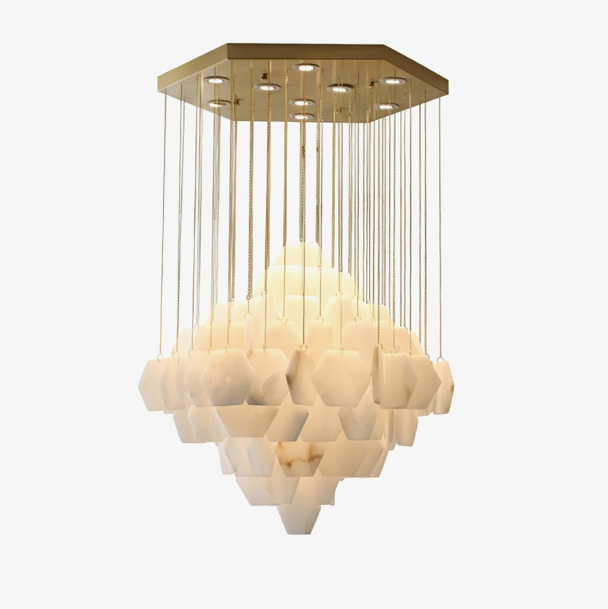 Wenrelwick Alabaster Chandelier-Moonnatur