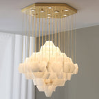 Wenrelwick Alabaster Chandelier-Moonnatur