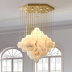 Wenrelwick Alabaster Chandelier-Moonnatur