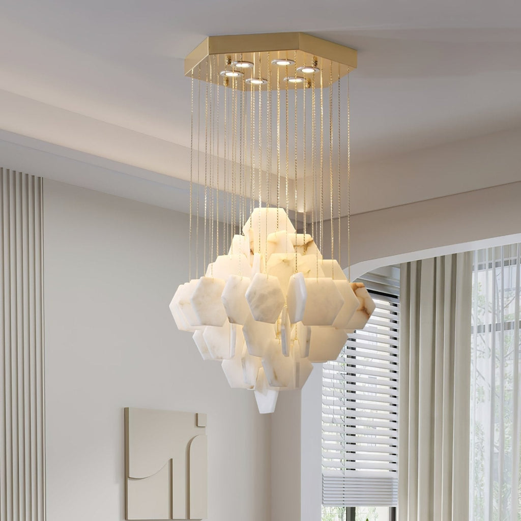 Wenrelwick Alabaster Chandelier-Moonnatur