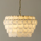 Wardenwood Alabaster Chandelier-Moonnatur