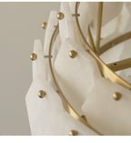 Wardenwood Alabaster Chandelier-Moonnatur