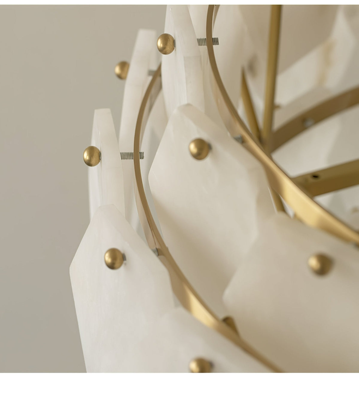 Wardenwood Alabaster Chandelier-Moonnatur