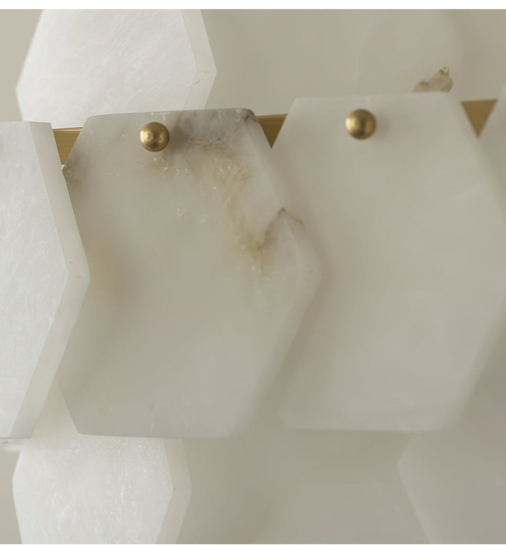 Wardenwood Alabaster Chandelier-Moonnatur