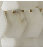 Wardenwood Alabaster Chandelier-Moonnatur