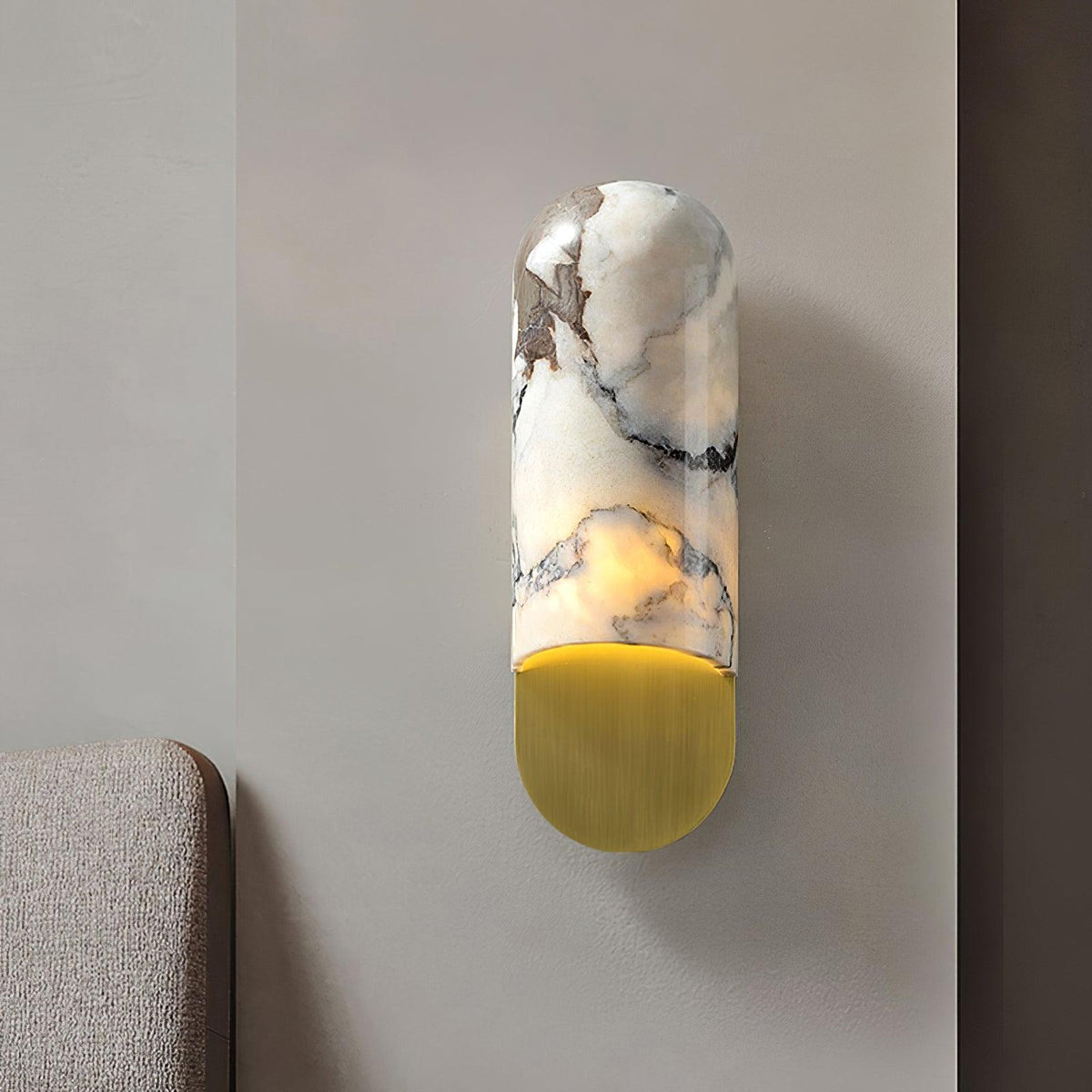 Glenena Marble Wall Light-Moonnatur