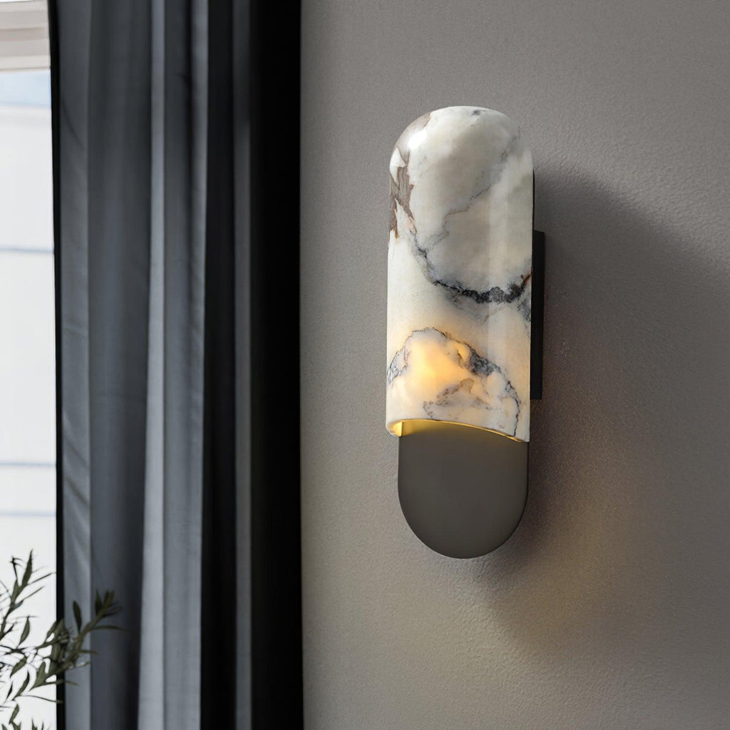 Glenena Marble Wall Light-Moonnatur