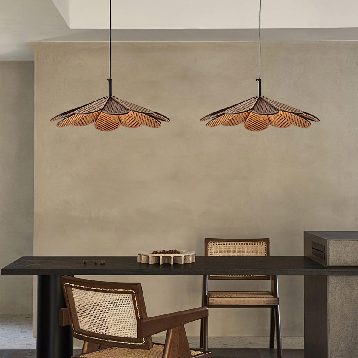 Helrenina Wood Pendant Light-Moonnatur