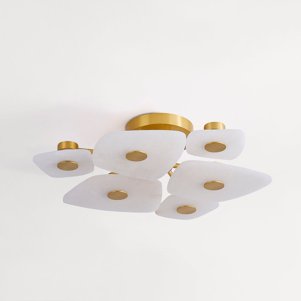 Lathenbrook Alabaster Ceiling Light-Moonnatur