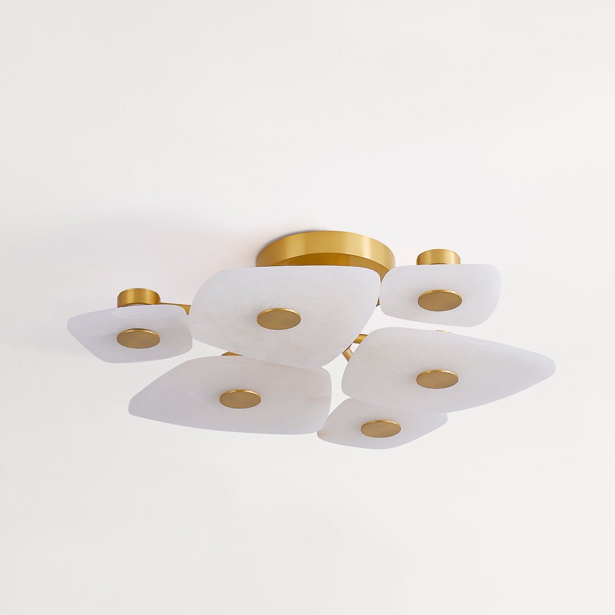 Lathenbrook Alabaster Ceiling Light-Moonnatur