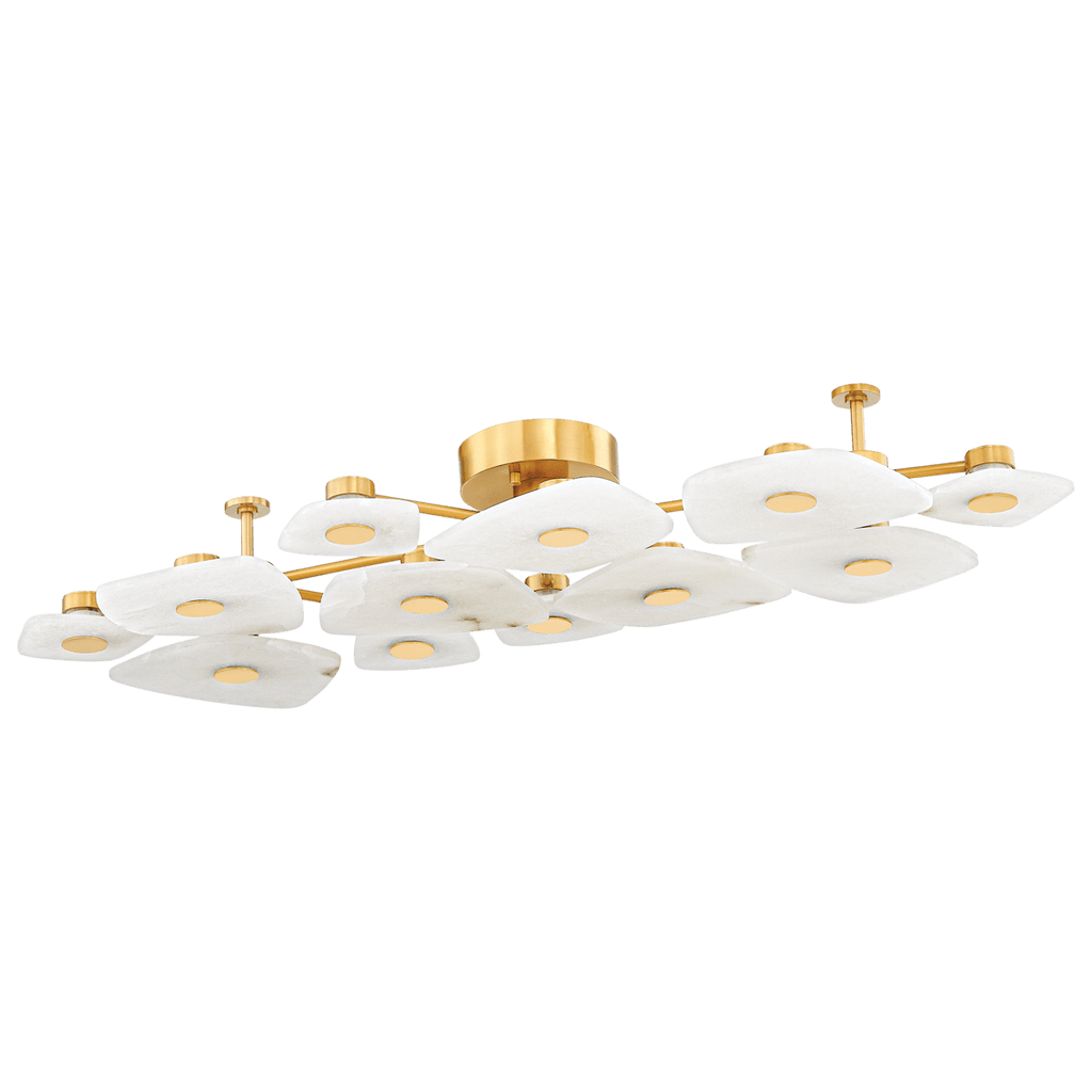 Lathenbrook Alabaster Ceiling Light-Moonnatur