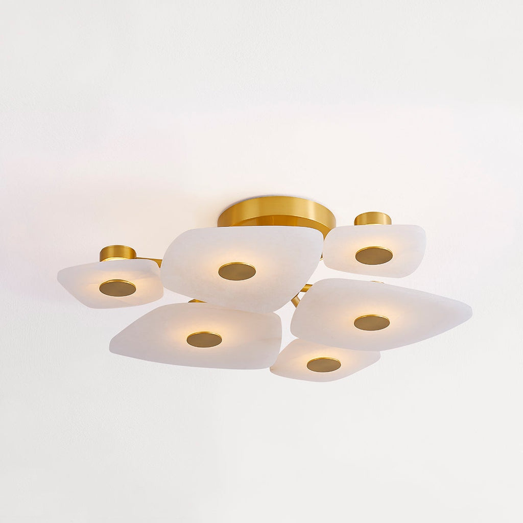 Lathenbrook Alabaster Ceiling Light-Moonnatur
