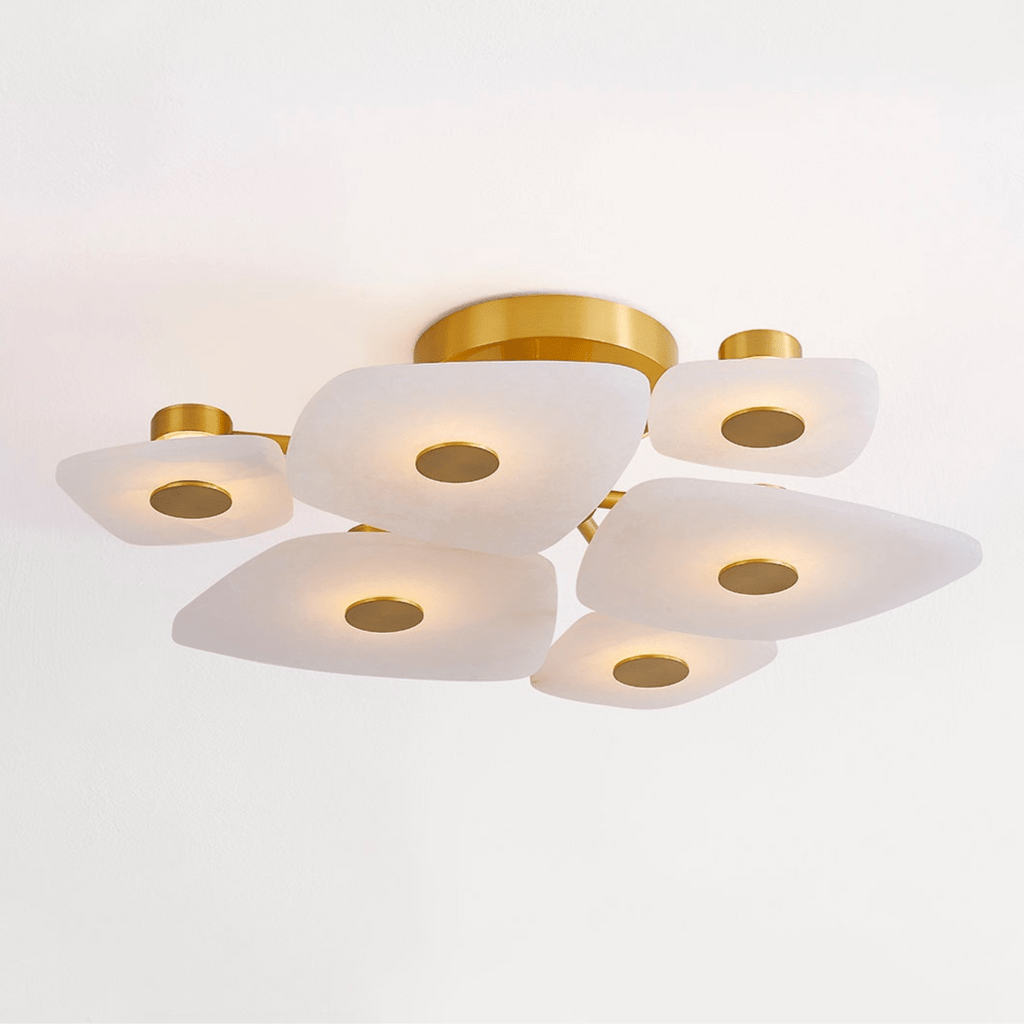Lathenbrook Alabaster Ceiling Light-Moonnatur