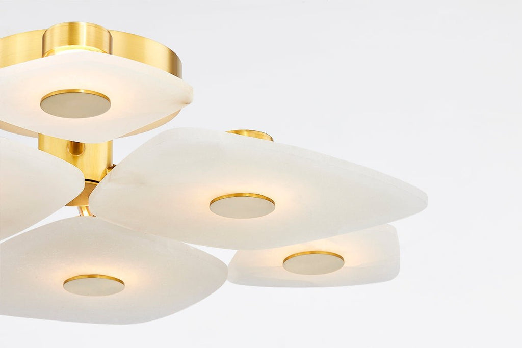 Lathenbrook Alabaster Ceiling Light-Moonnatur