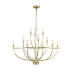 Perrinina Brass Chandelier-Moonnatur