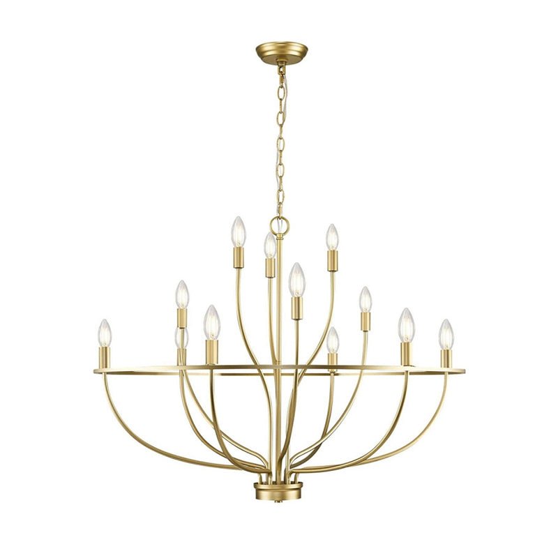 Perrinina Brass Chandelier-Moonnatur