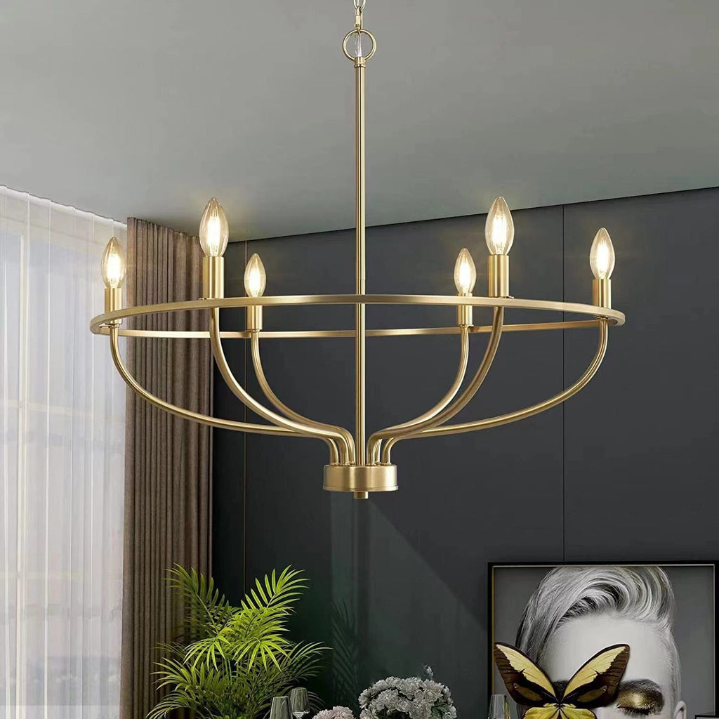 Perrinina Brass Chandelier-Moonnatur