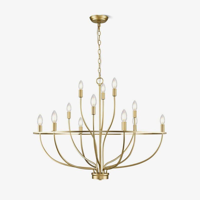 Perrinina Brass Chandelier-Moonnatur
