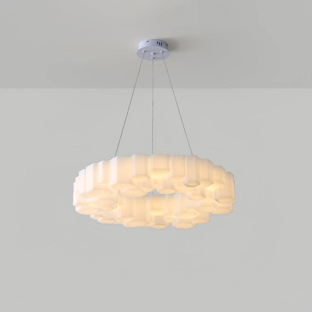 Ovenna Plastic Chandelier-Moonnatur