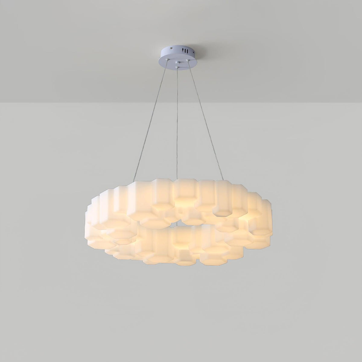 Ovenna Plastic Chandelier-Moonnatur