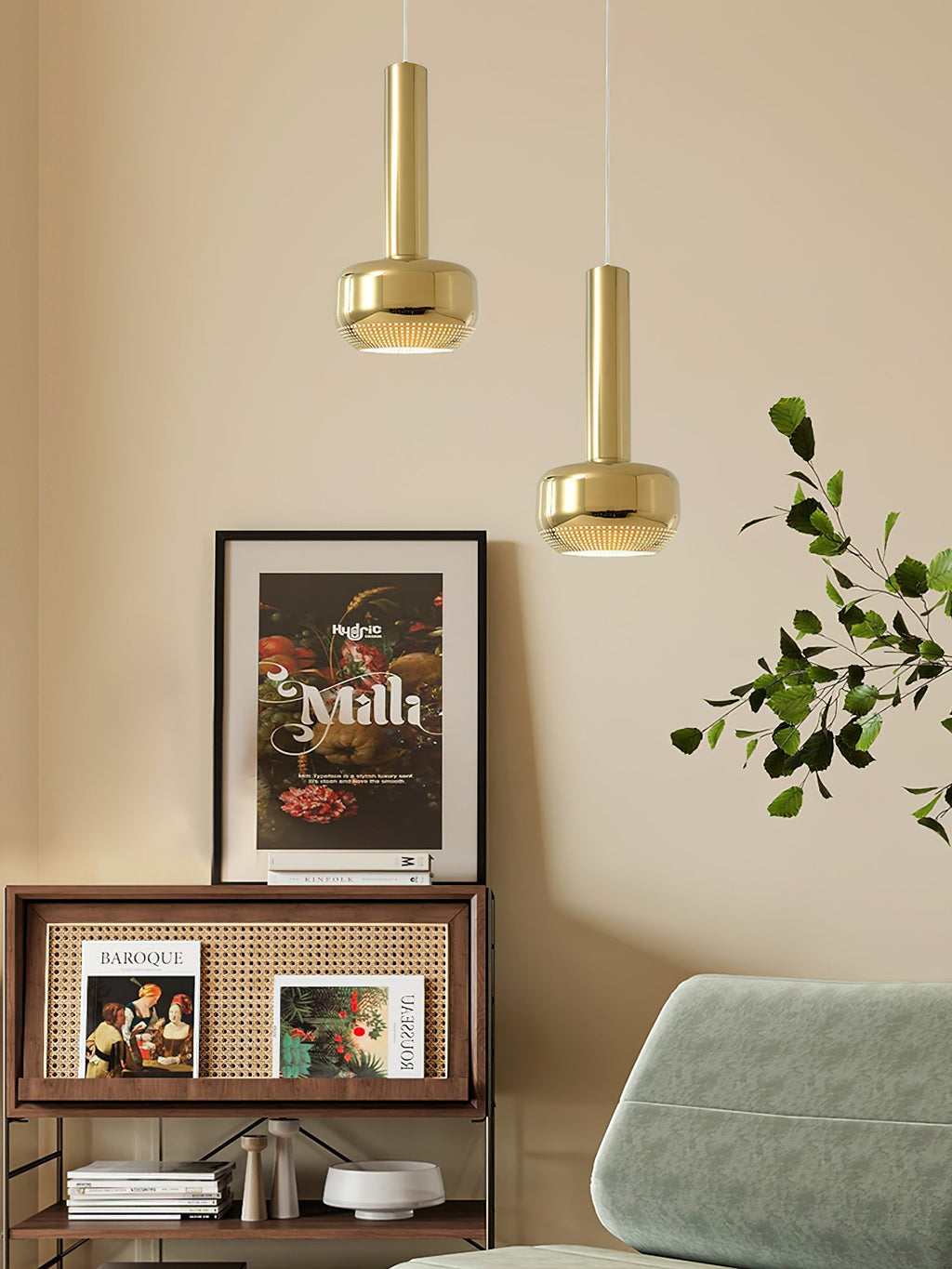 Valenora Metal Pendant Light-Moonnatur