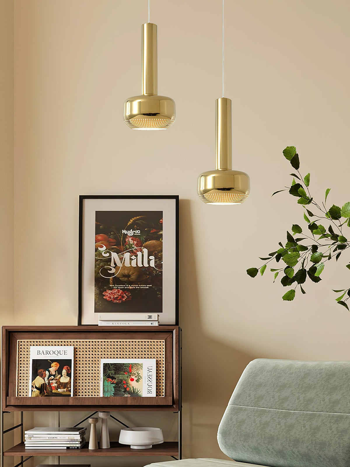 Valenora Metal Pendant Light-Moonnatur