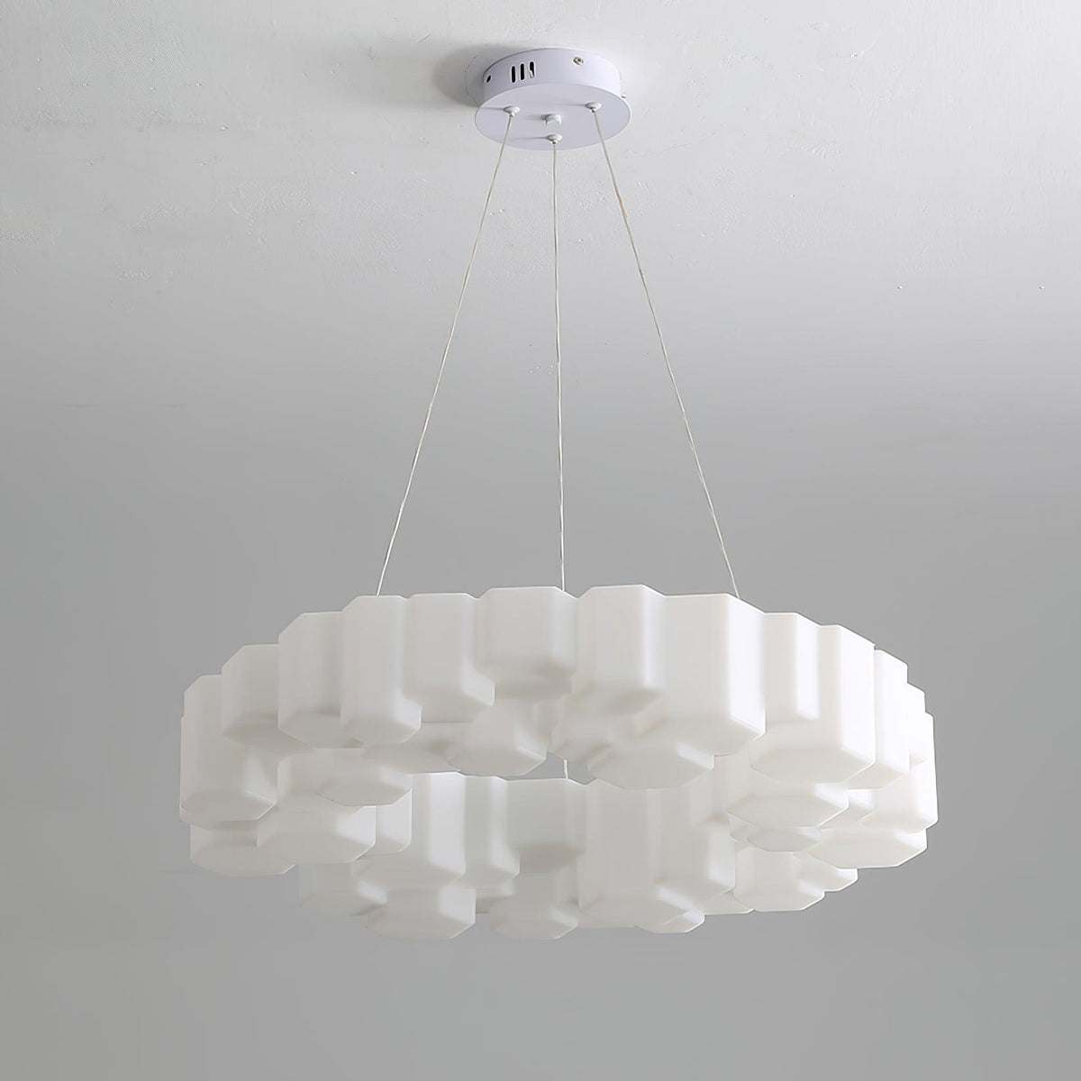Ovenna Plastic Chandelier-Moonnatur