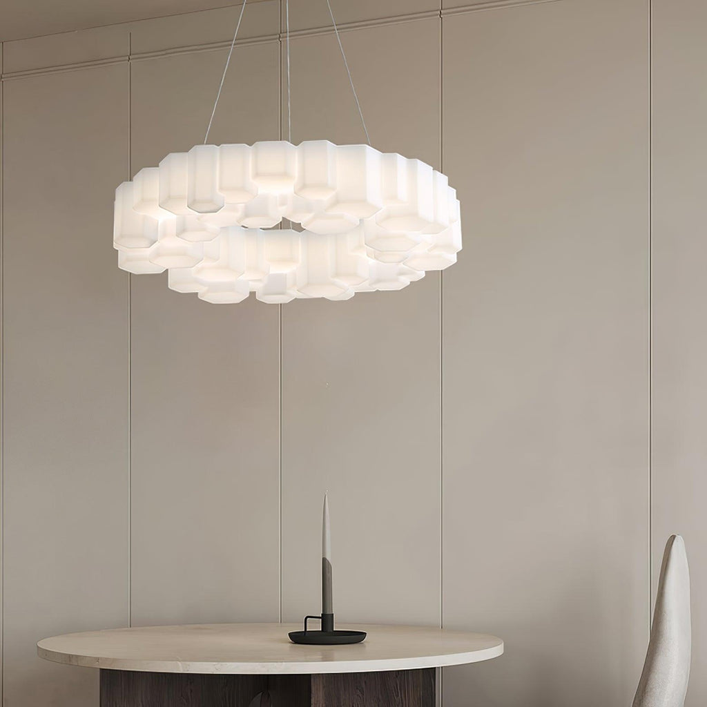 Ovenna Plastic Chandelier-Moonnatur