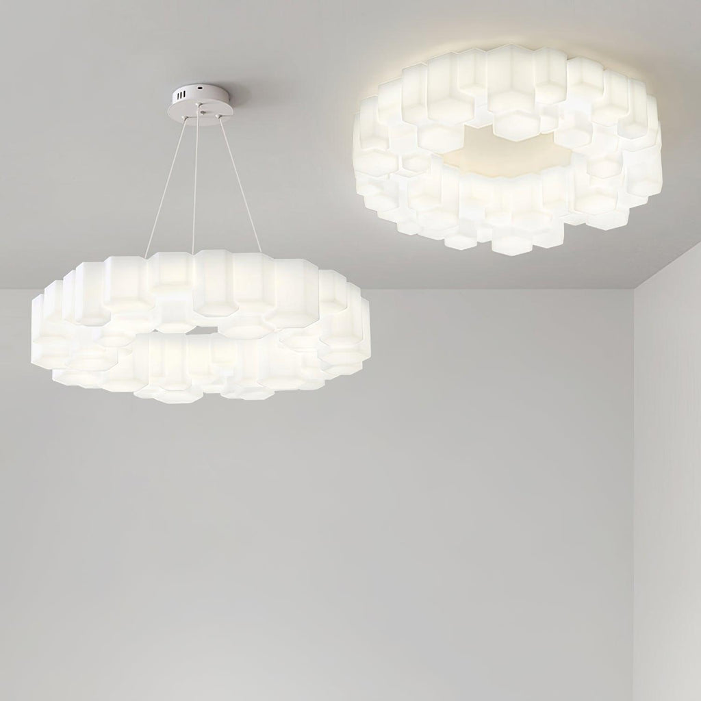 Ovenna Plastic Chandelier-Moonnatur