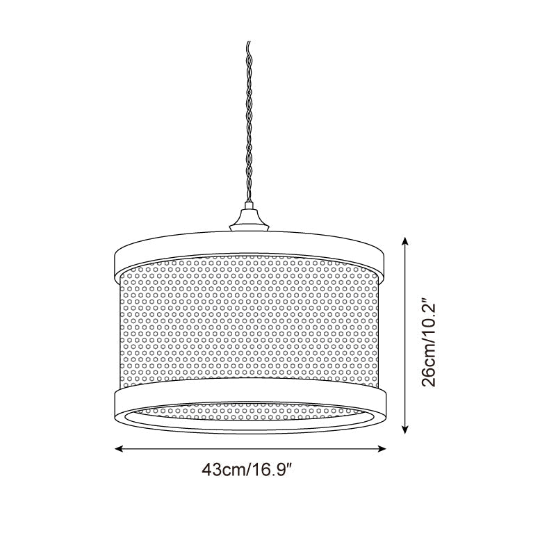 Torrenheath Rattan Pendant Light-Moonnatur